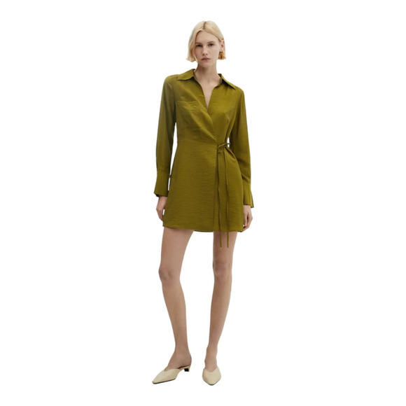 Mango [4] Bow wrap dress - Picture 2 of 11